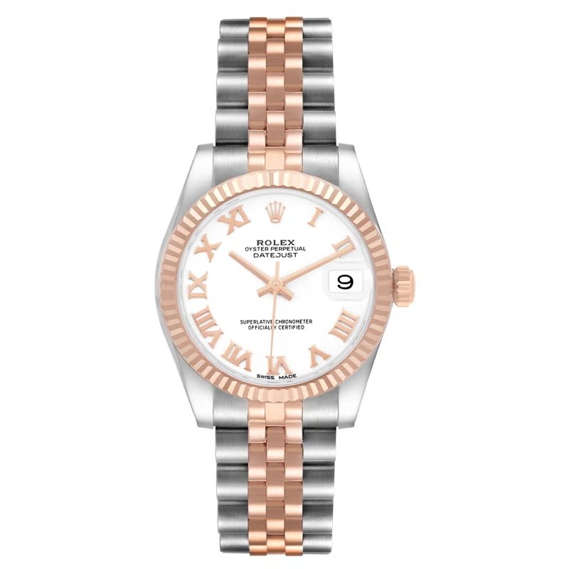 Datejust (Reference 178271). A 31mm stainless steel rose gold automatic wristwatch with date. 2019