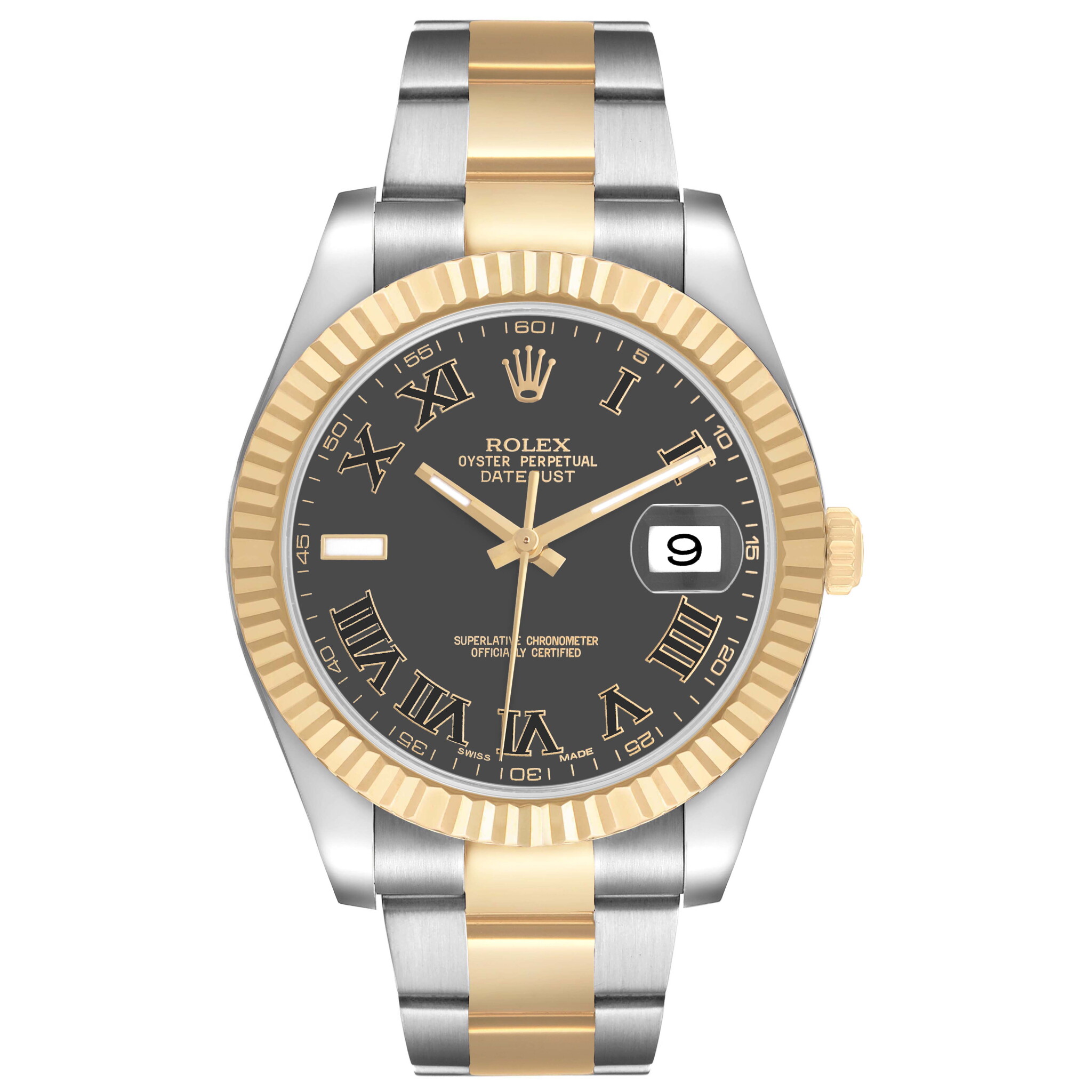 Datejust (Reference 116333). A 41mm stainless steel yellow gold automatic wristwatch with date. 2013 — view 1
