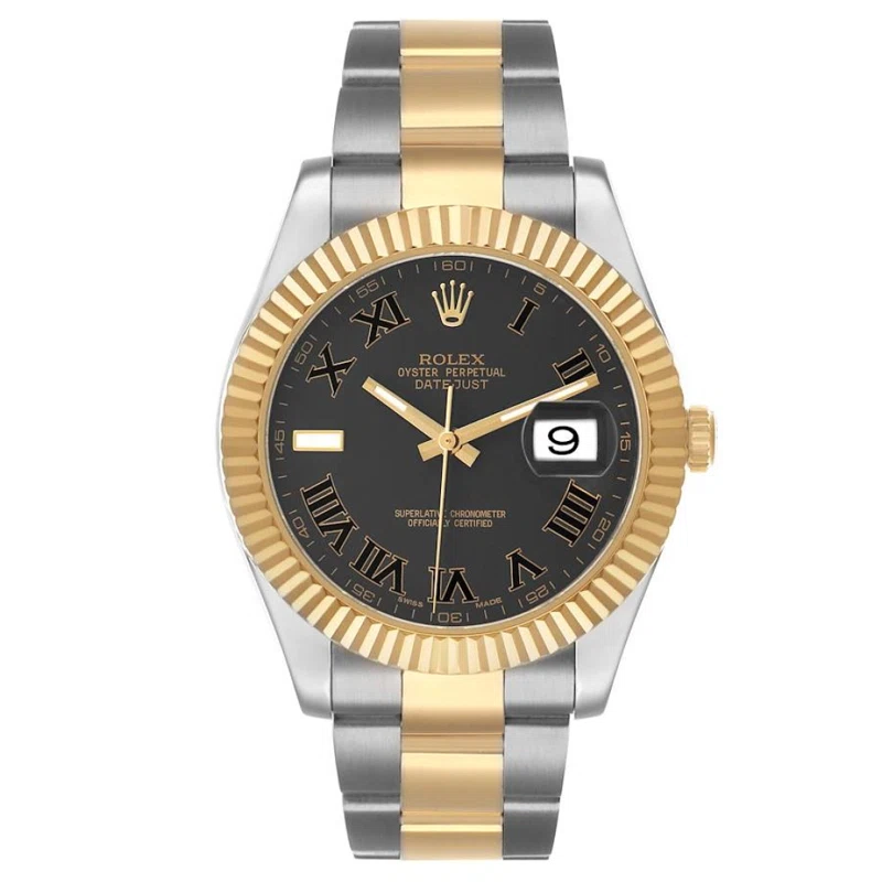Datejust (Reference 116333). A 41mm yellow gold stainless steel automatic wristwatch with date. 2015