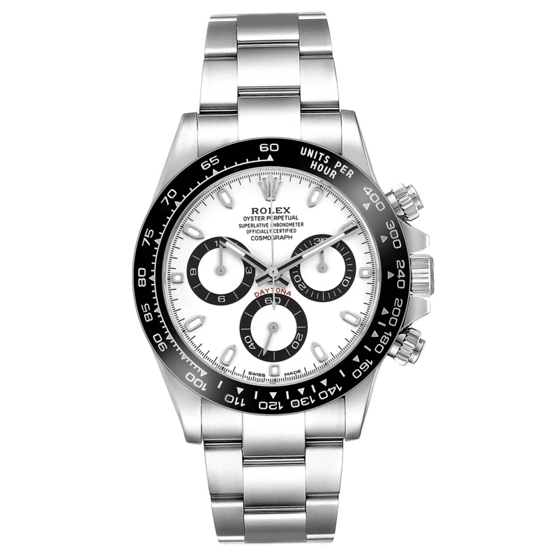 Cosmograph Daytona 'Panda' (Reference 116500LN). A 40mm stainless steel automatic wristwatch with chronograph. 2016