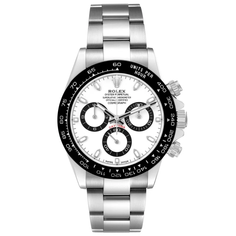 Cosmograph Daytona 'Panda' (Reference 116500LN). A 40mm stainless steel automatic wristwatch with chronograph. 2022