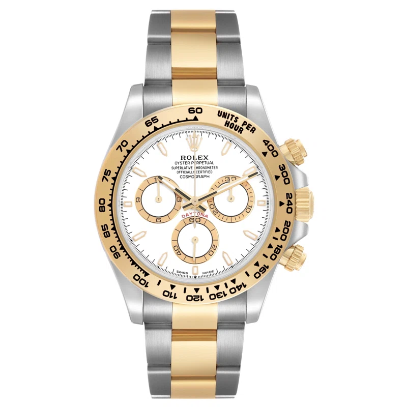 Cosmograph Daytona (Reference 126503). A 40mm stainless steel yellow gold automatic wristwatch with chronograph. 2023