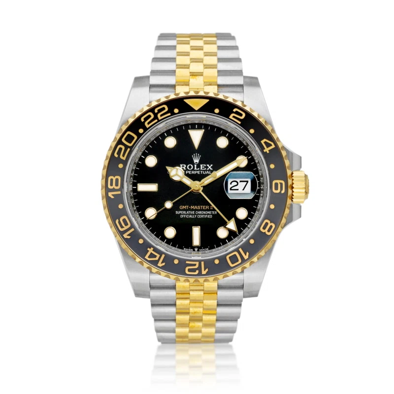 GMT Master II 'Zombie' (Reference 126713GRNR). A 40mm stainless steel yellow gold automatic wristwatch with date and dual time. 2023
