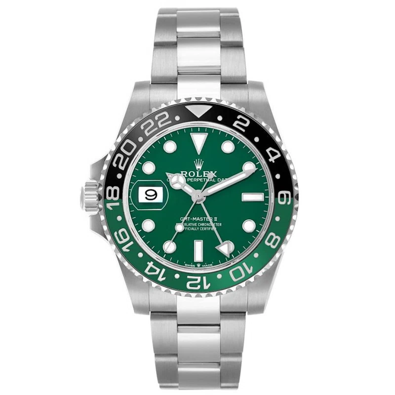 GMT-Master II 'Sprite' (Reference 126729VTNR). A 40mm unworn white gold automatic wristwatch with date and dual time. 2025