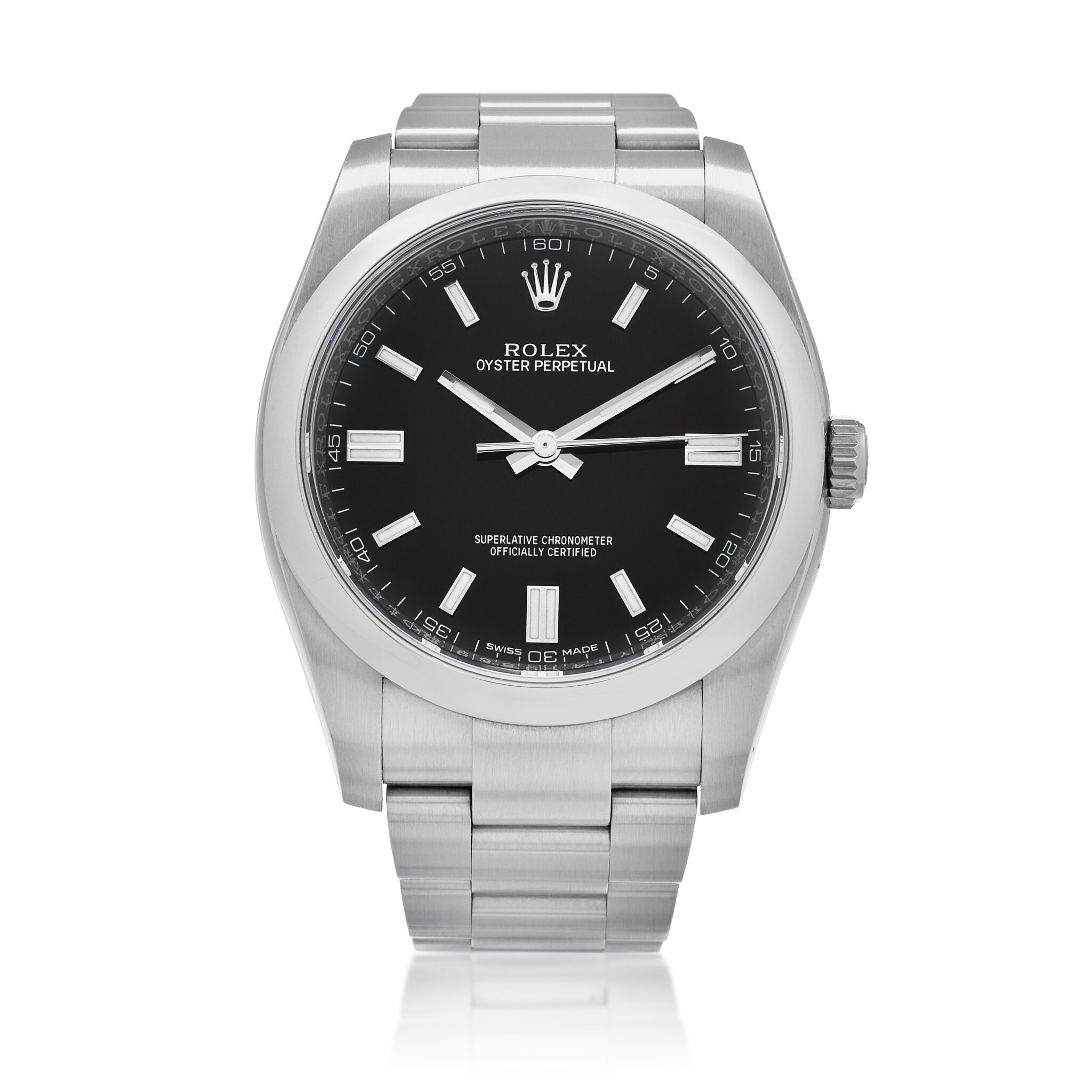 Oyster Perpetual (Reference 116000). A 36mm stainless steel automatic wristwatch with date. 2020 — view 1