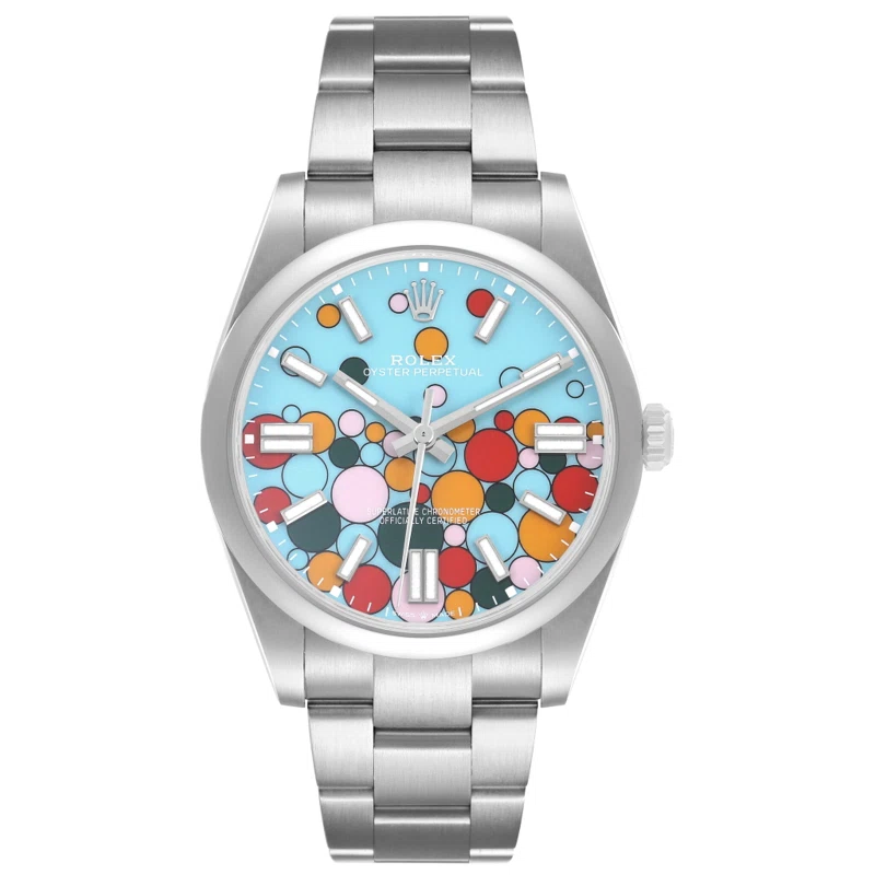 Oyster Perpetual 'Celebration' Dial (Reference 124300). A 41mm stainless steel automatic wristwatch. 2023