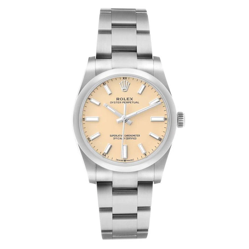 Oyster Perpetual (Reference 124200). A 34mm unworn stainless steel automatic wristwatch. 2025