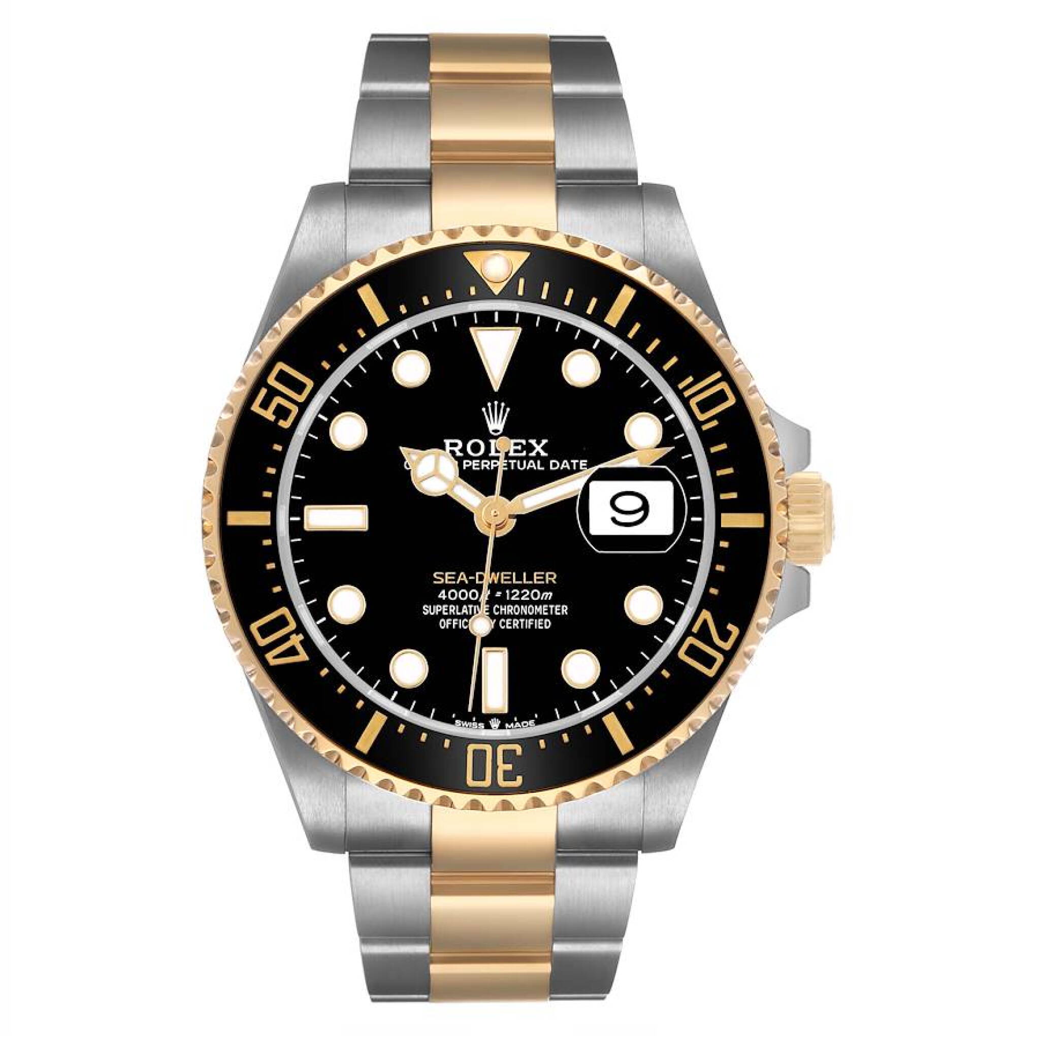 Sea-Dweller (Reference 126603). A 43mm yellow gold stainless steel automatic wristwatch with date. 2022 — view 1