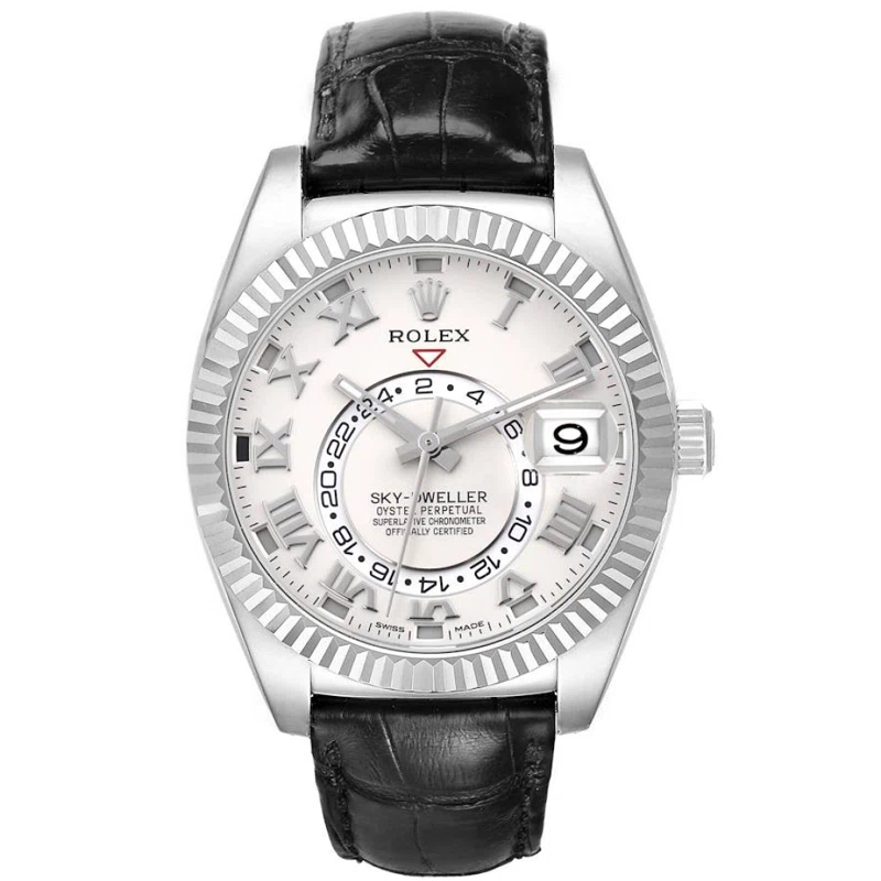 Sky-Dweller (Reference 326139). A 42mm white gold automatic wristwatch date and dual time.