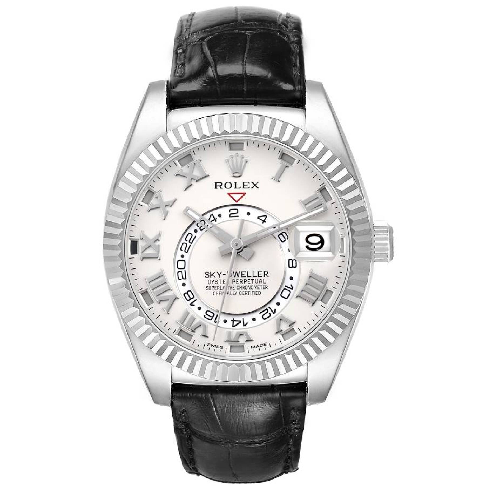 Sky-Dweller (Reference 326139). A 42mm white gold automatic wristwatch date and dual time. — view 1