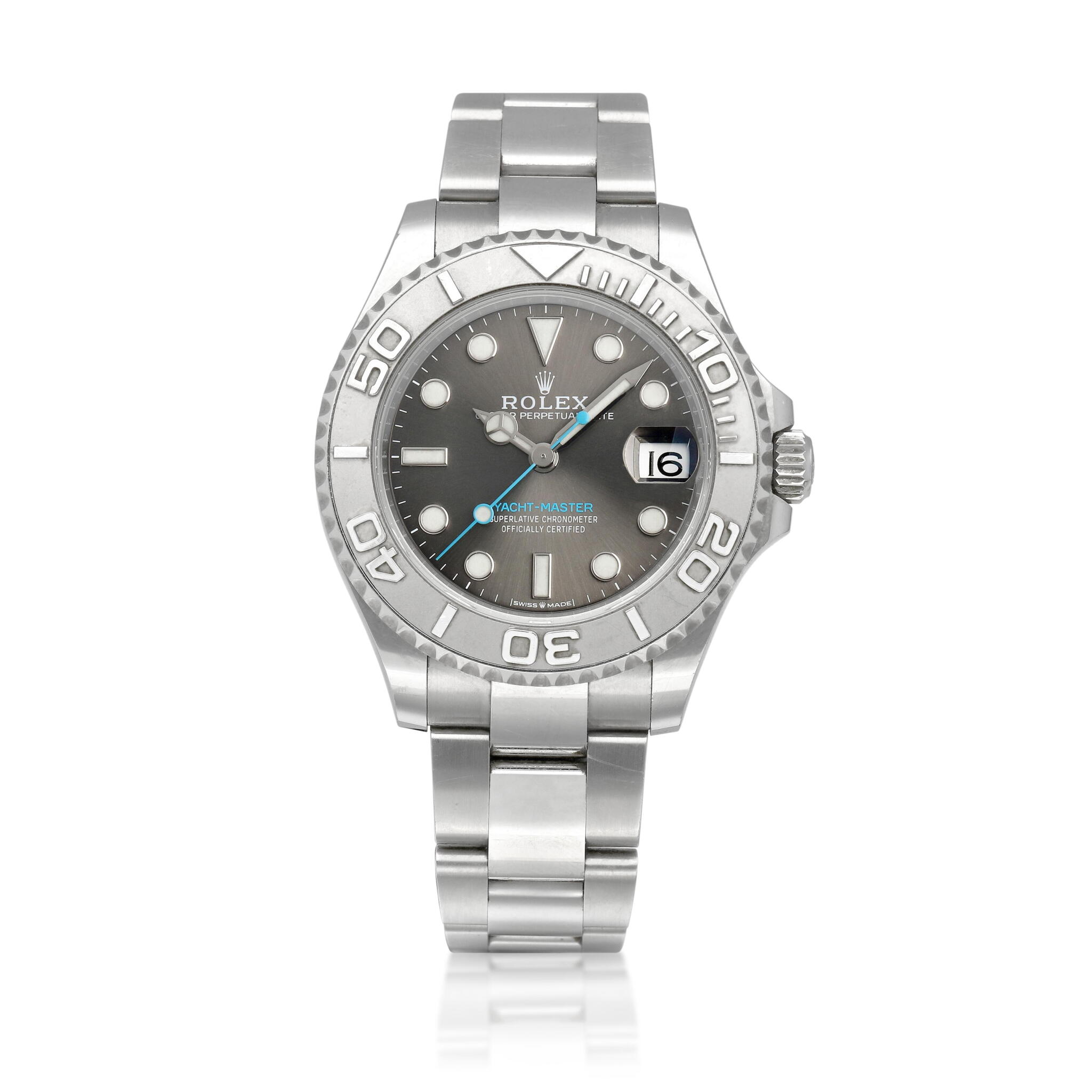 Yacht-Master (Reference 268622). A 37mm stainless steel wristwatch with date. 2016 — view 1