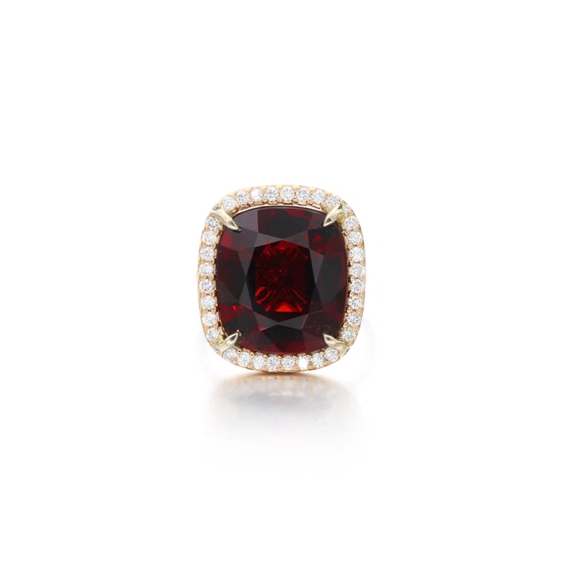 Rose Gold, White Gold, 10.39ct Burmese Spinel and Diamond Ring