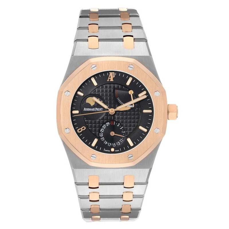 Royal Oak Limited Edition 'Pride of China' (Reference 26168SR). A 39mm rose gold stainless steel automatic wristwatch with date, moon phase, and power reserve.