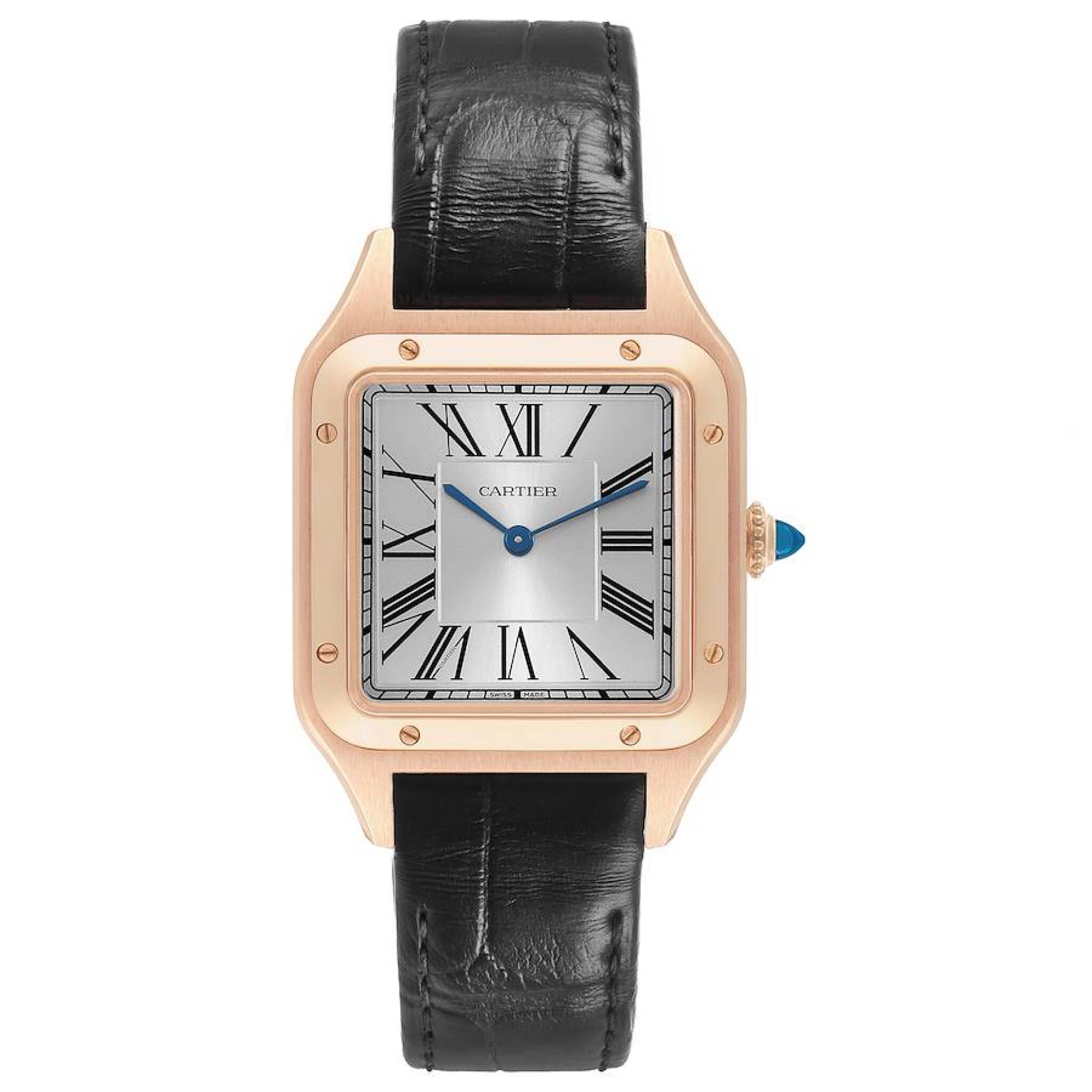 Santos Dumont Large (Reference WGSA0021). A 43.5mm rose gold quartz wristwatch. 2021 — view 1