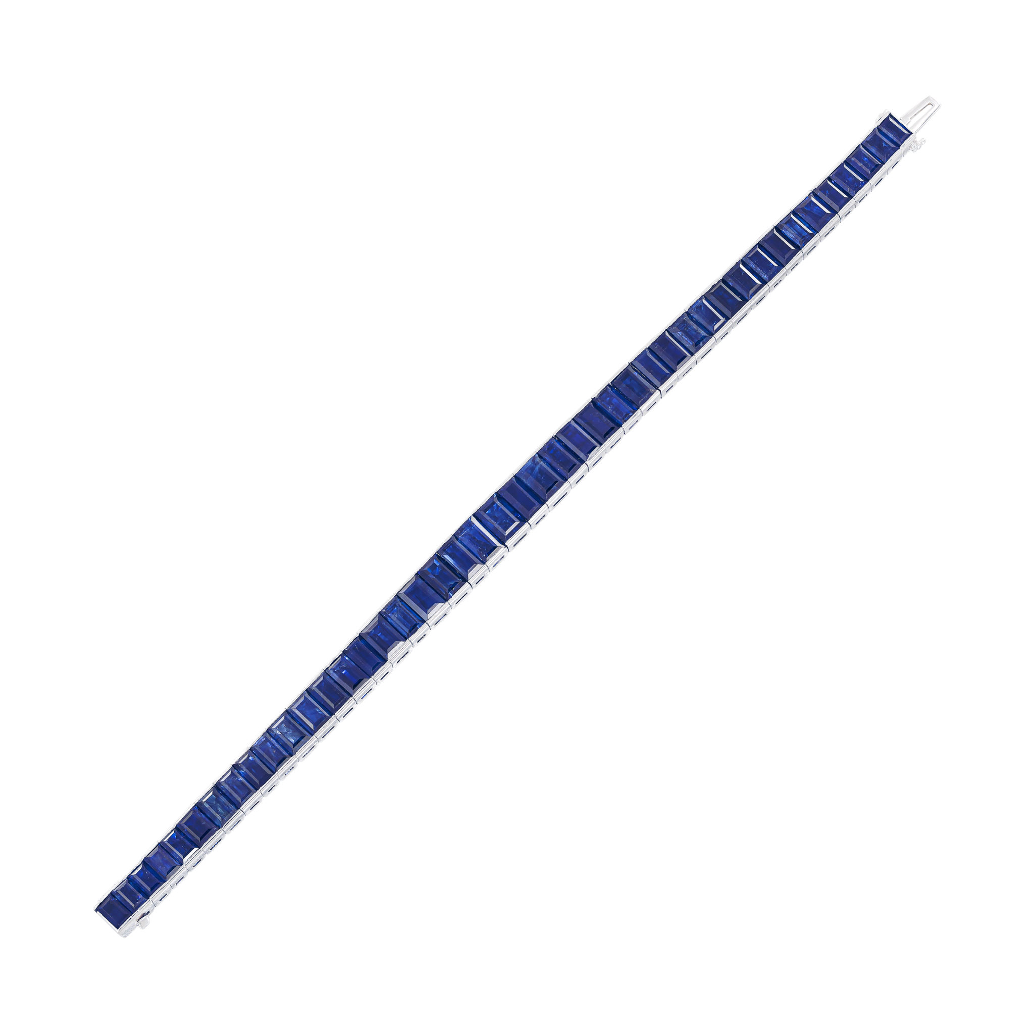 Platinum and Sapphire Bracelet — view 1