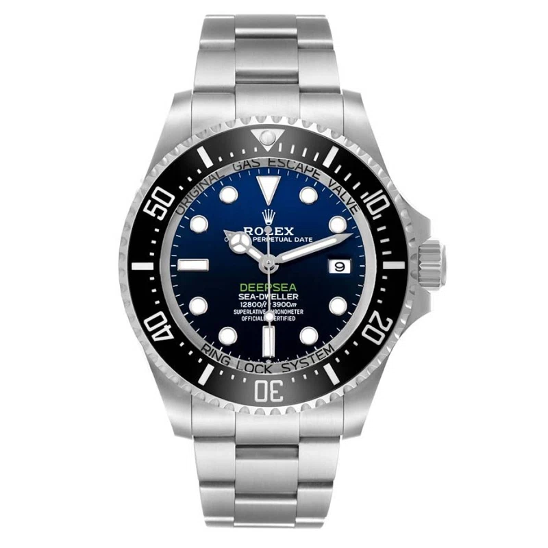 Sea-Dweller 'D-Blue' (Reference 136660). A 44mm stainless steel automatic wristwatch with date. 2022