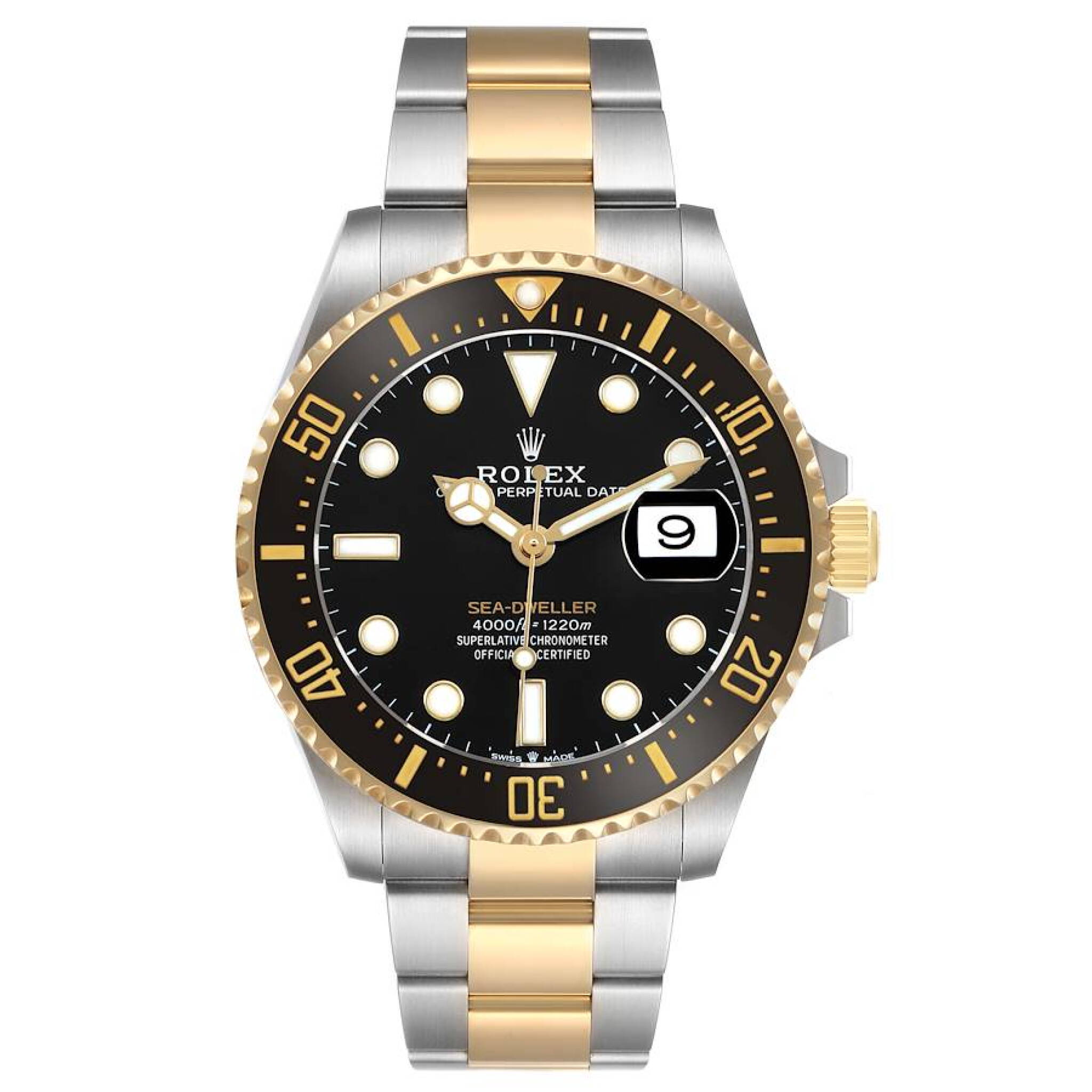 Sea-Dweller (Reference 126603). A 43mm yellow gold stainless steel automatic wristwatch with date. 2022 — view 1