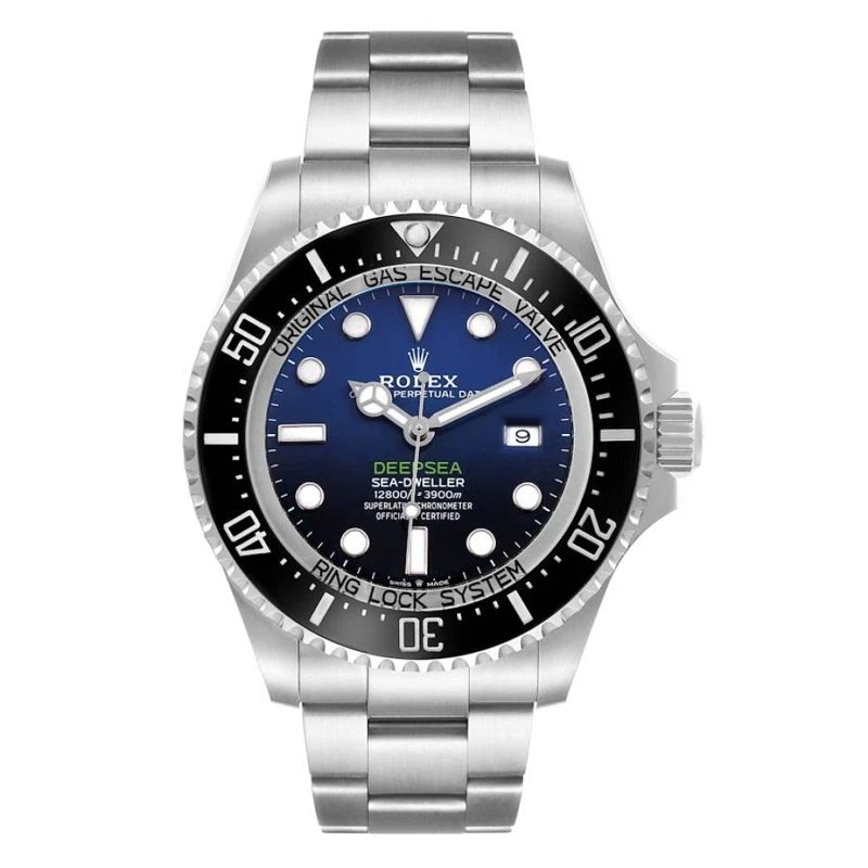 Sea-Dweller D-Blue (Reference 126660). A 44mm stainless steel automatic wristwatch with date. 2019