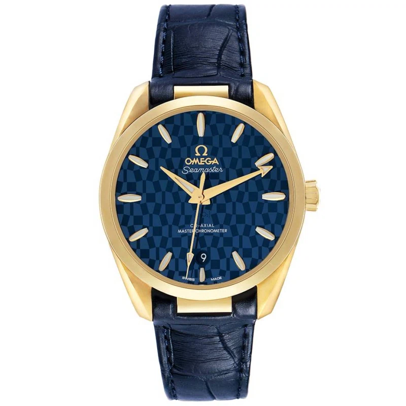 Seamaster Aqua Terra Olympic Games (المرجع 522.53.38.20.03.001). ساعة يد من الذهب الأصفر بقطر 38mm، بحركة أوتوماتيكية، مع التاريخ. 2021