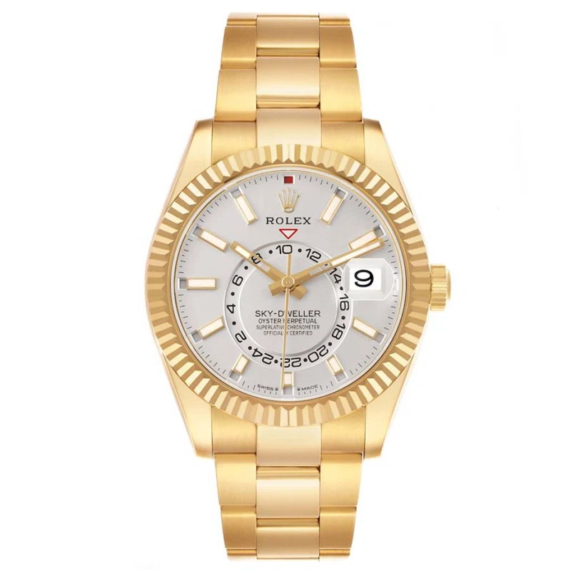 Sky-Dweller (Reference 336938). A 42mm yellow gold automatic wristwatch with date and dual time. 2024