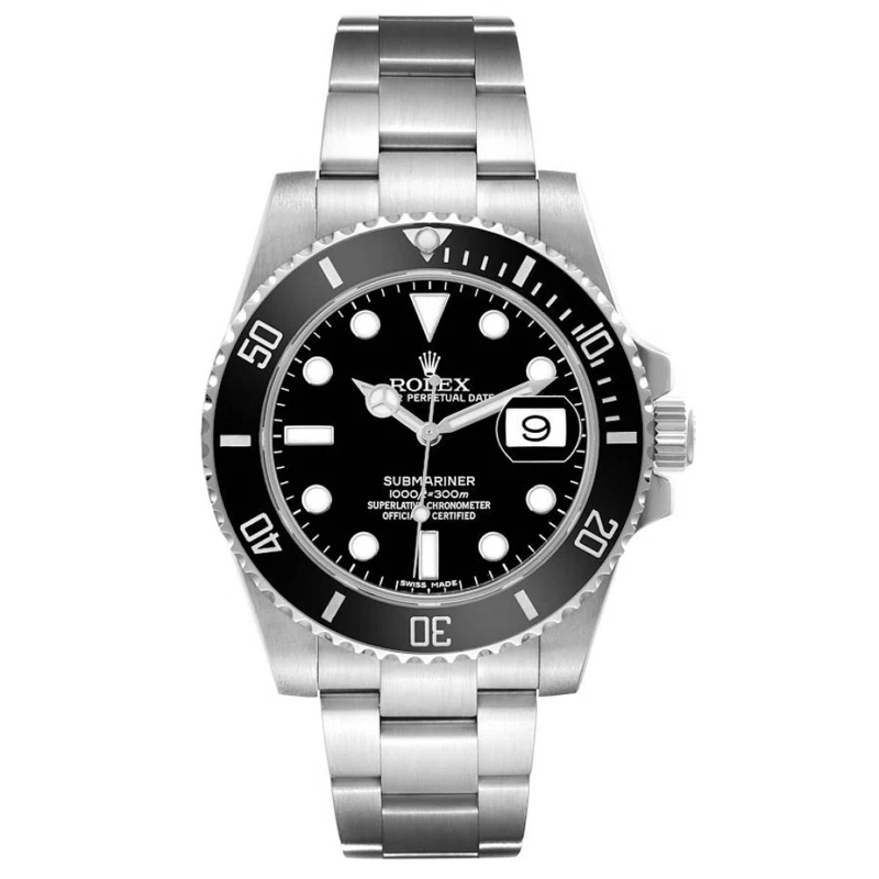 Submariner (Reference 116610LN). A 40mm stainless steel automatic wristwatch with date. 2015