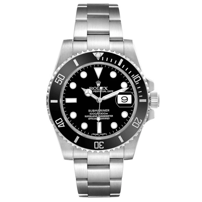 Submariner (Reference 116610LN). A 40mm stainless steel automatic wristwatch with date. 2016