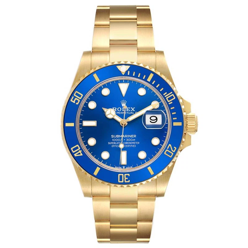 Submariner (Reference 126618LB). A 41mm yellow gold automatic wristwatch with date. 2025