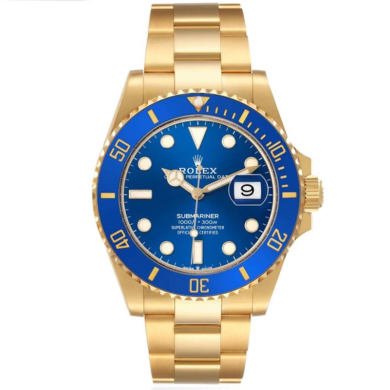 Submariner (Reference 126618LB). A 41mm yellow gold automatic wristwatch with date. 2022