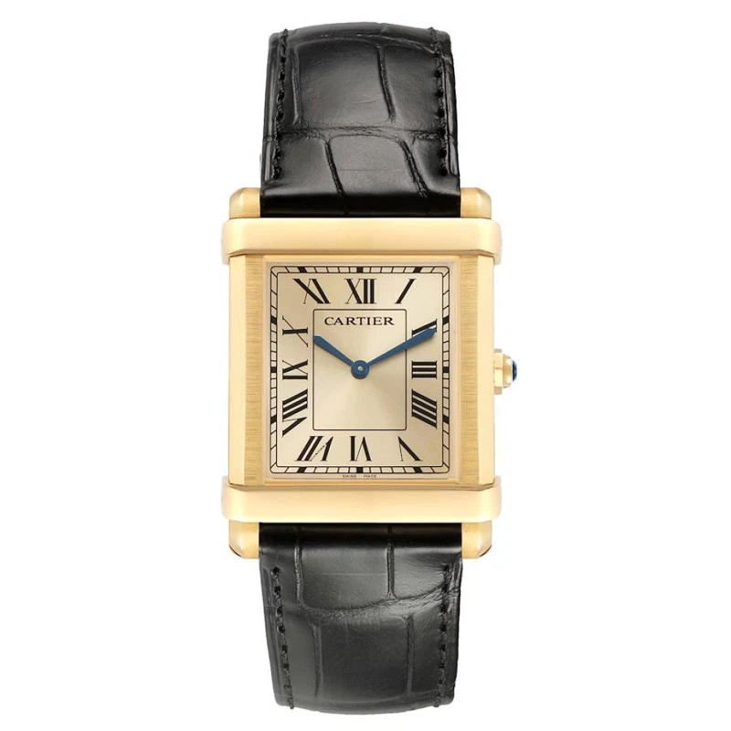 Tank Chinoise Limited Edition (المرجع WGTA0088). ساعة يد من الذهب الأصفر بقطر 39.49mm، بحركة ميكانيكية ذات تعبئة يدوية. 2022