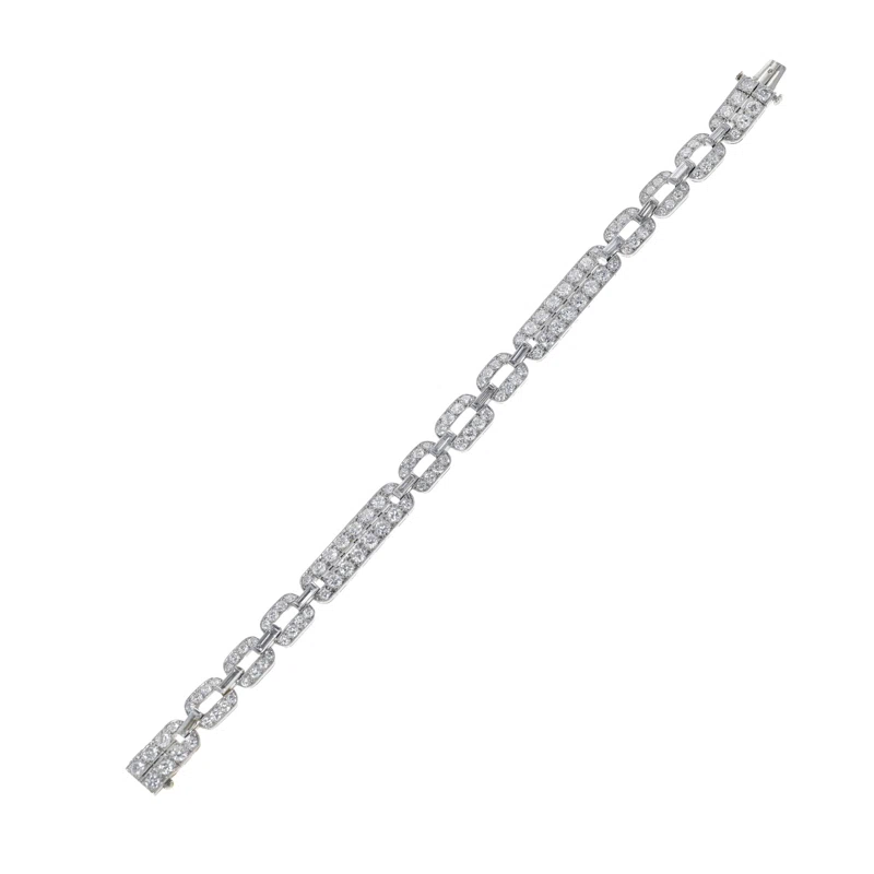 Art Deco Platinum and Diamond Bracelet