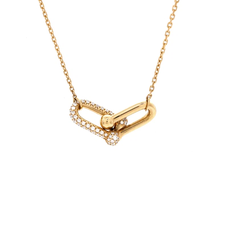 Gold and Diamond HardWear Small Pendant Necklace