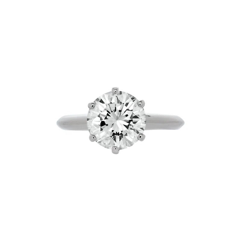 Platinum and 2.04ct Round Brilliant Cut Diamond Engagement Ring