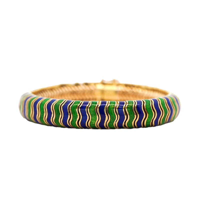 Vintage Gold and Enamel Bracelet