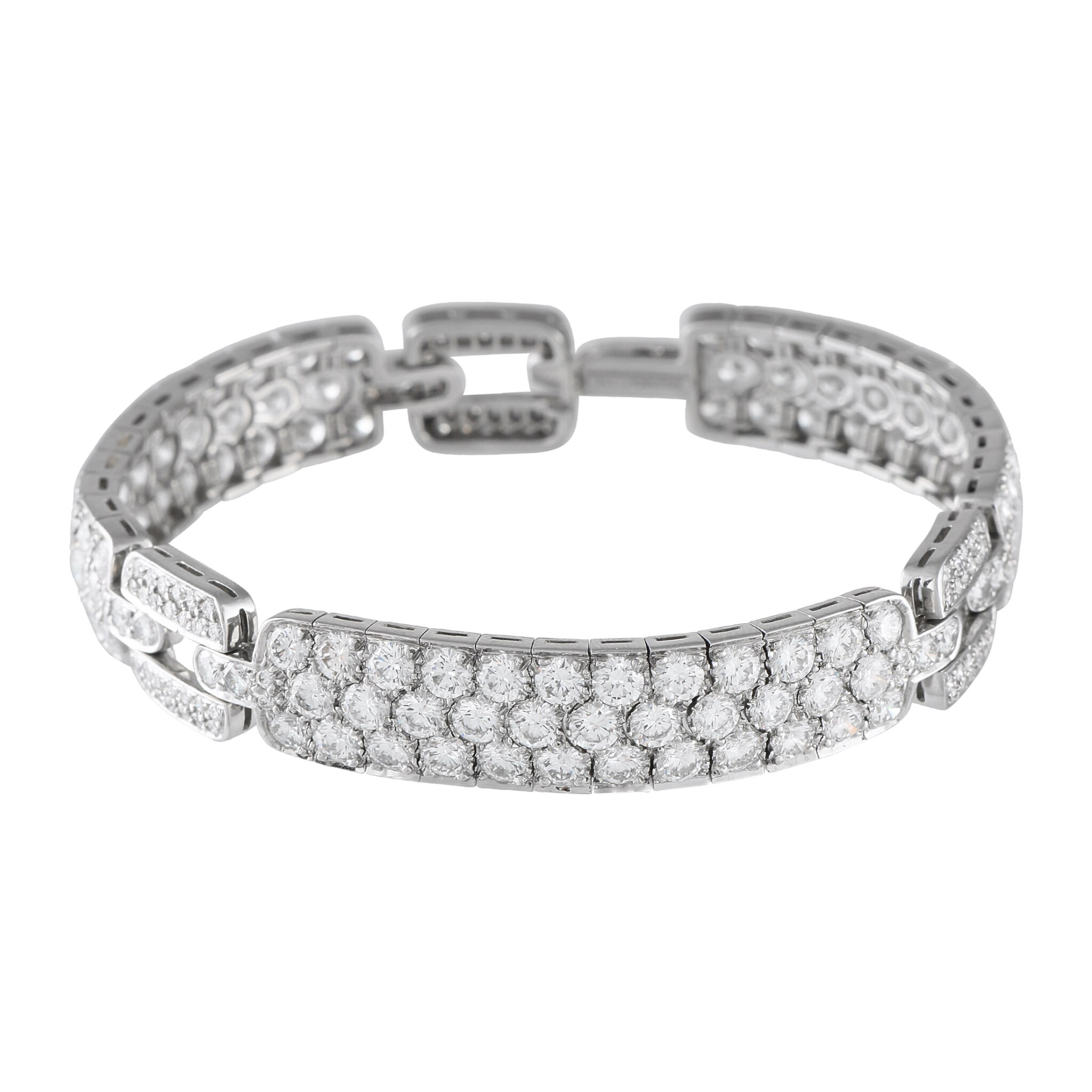Vintage Platinum and Diamond Bracelet — view 1