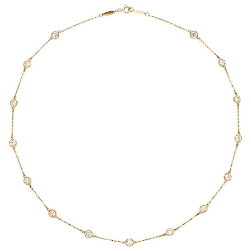 Gold and Diamonds by the Yard Necklace