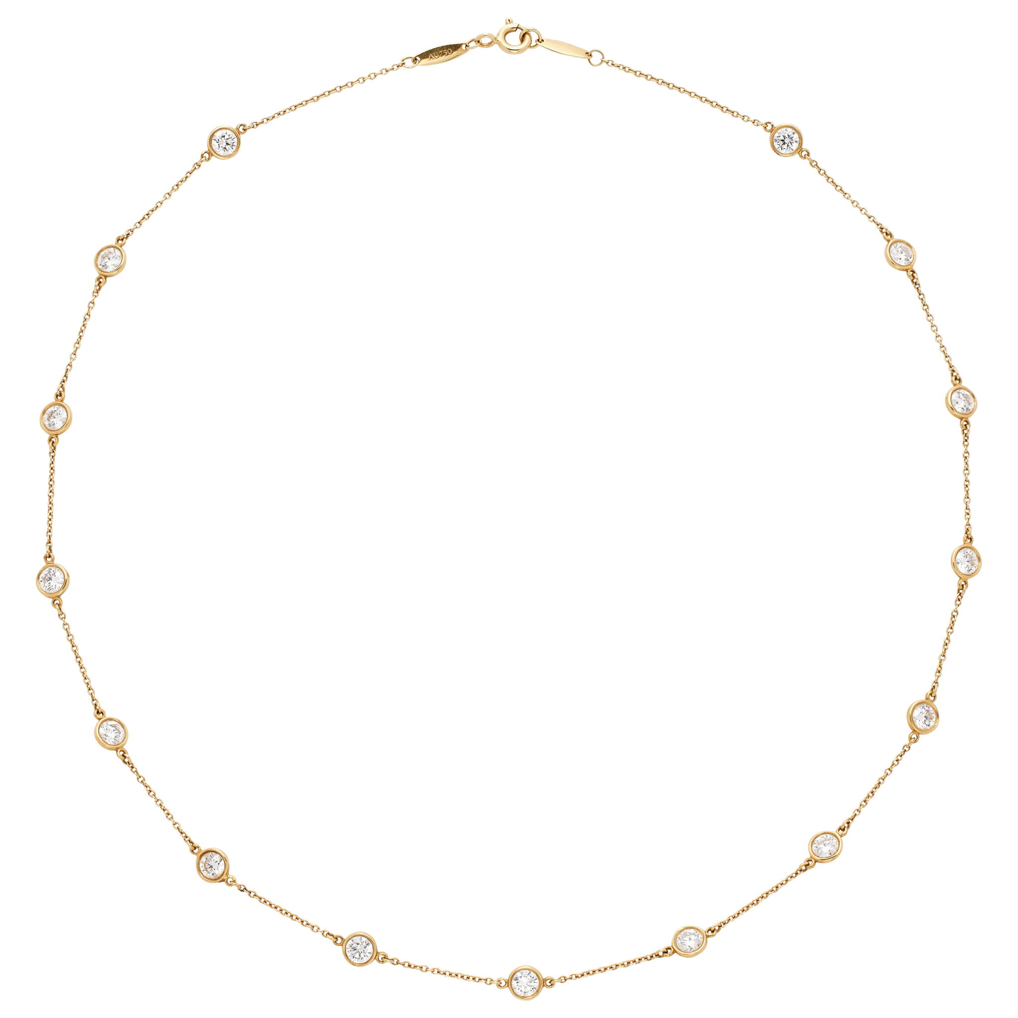 Gold and Diamonds by the Yard Necklace — view 1