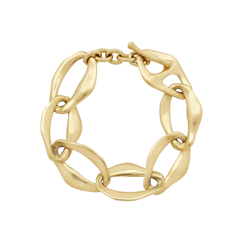 Gold Link Aegean Toggle Bracelet
