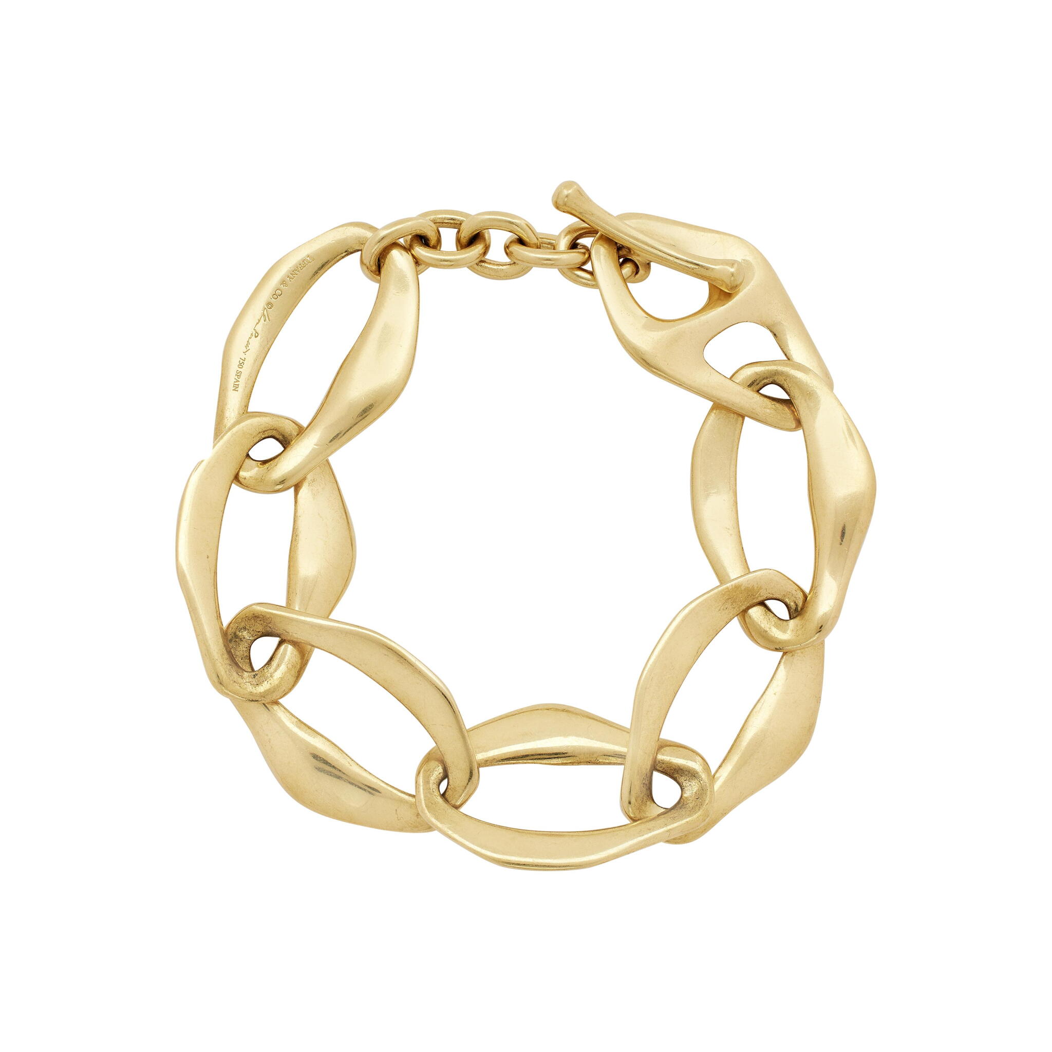 Gold Link Aegean Toggle Bracelet — view 1