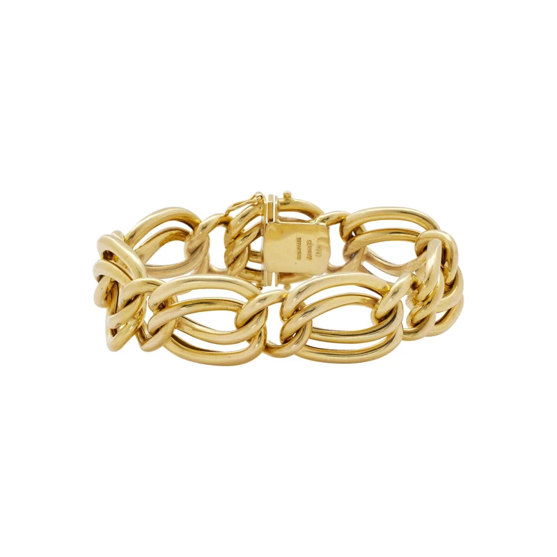 Gold Double Link Bracelet