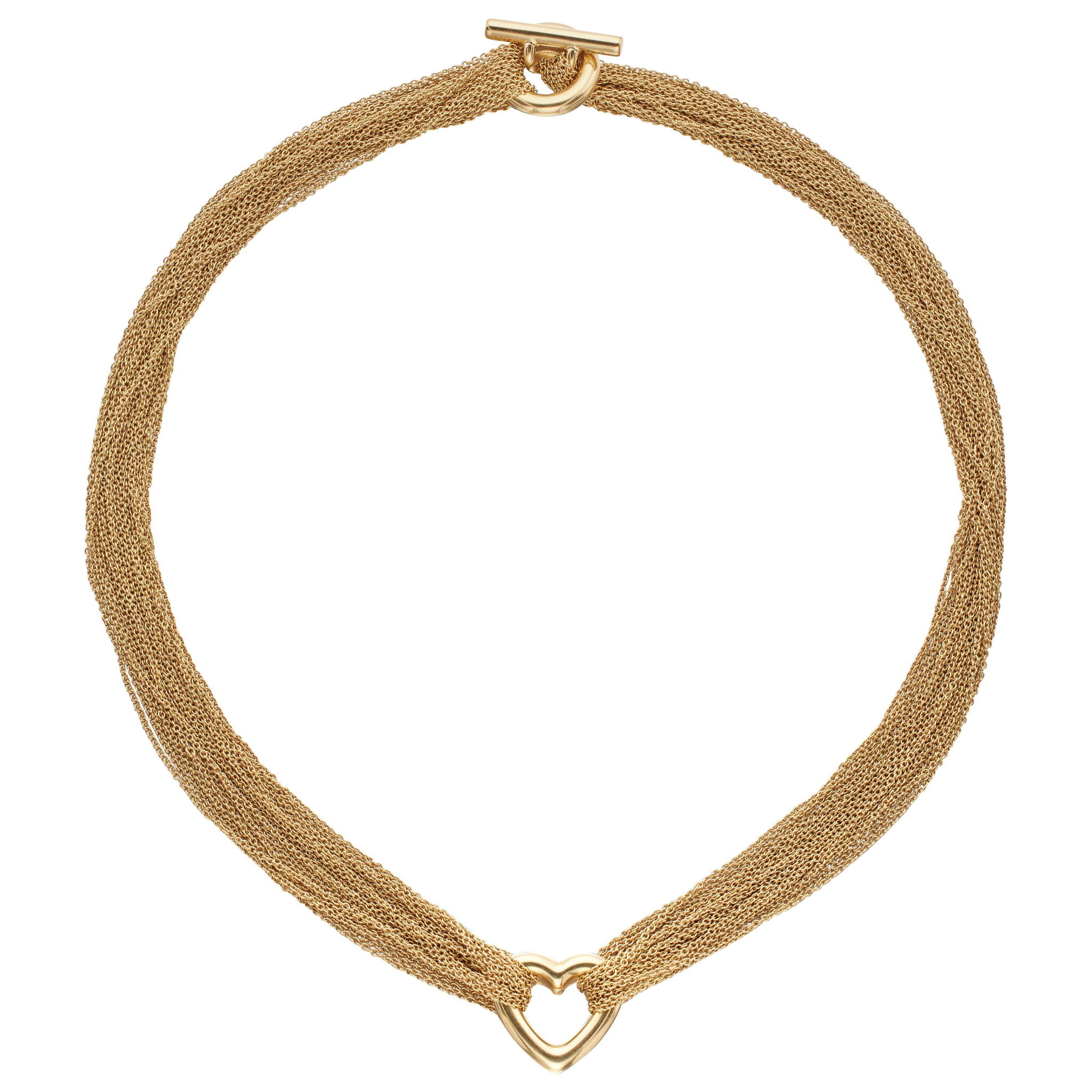 Gold Heart Necklace — view 1