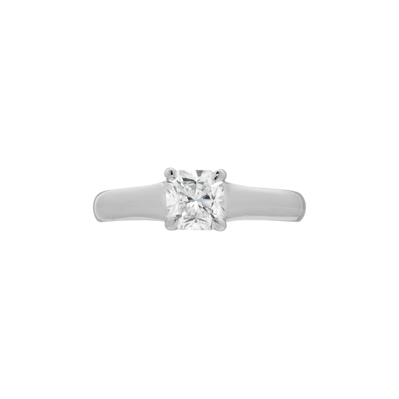 Platinum and 0.59ct Lucida Cut Diamond Ring