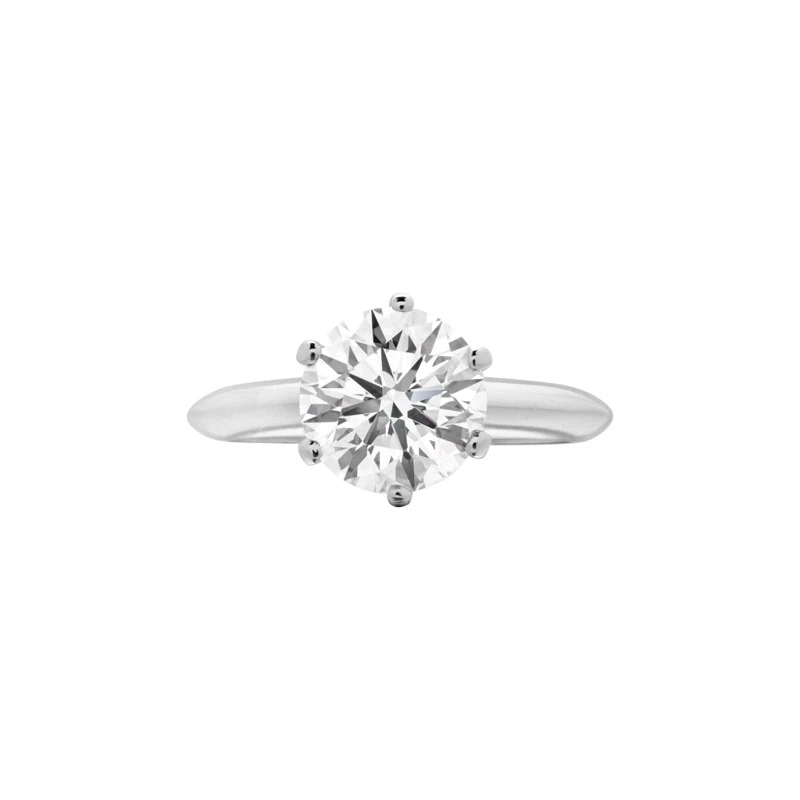 Platinum and 1.77ct Round Brilliant Cut Diamond Engagement Ring