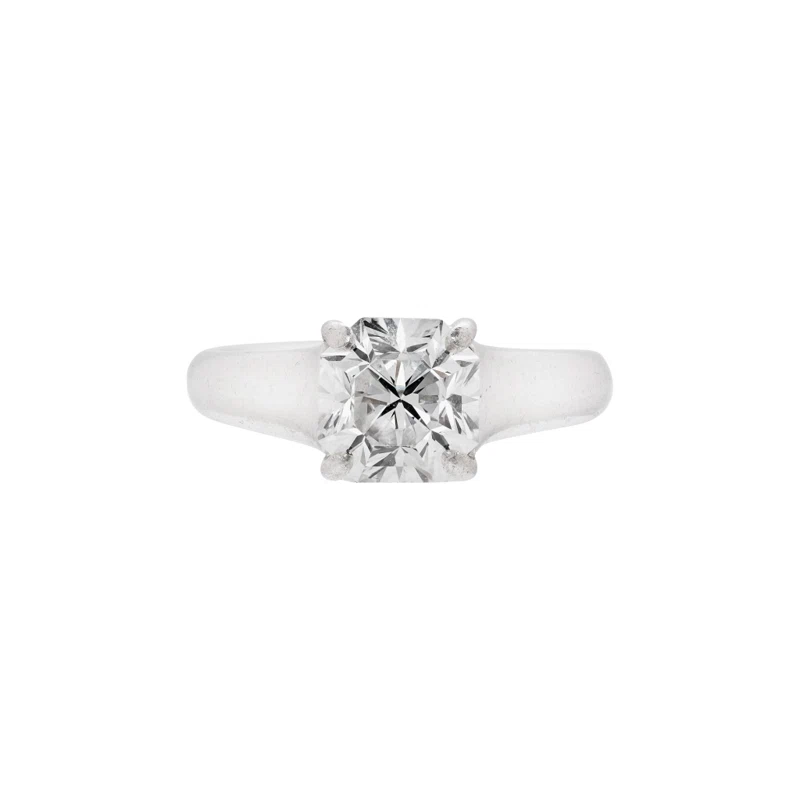 Platinum and 2.28ct Lucida Cut Diamond Engagement Ring 