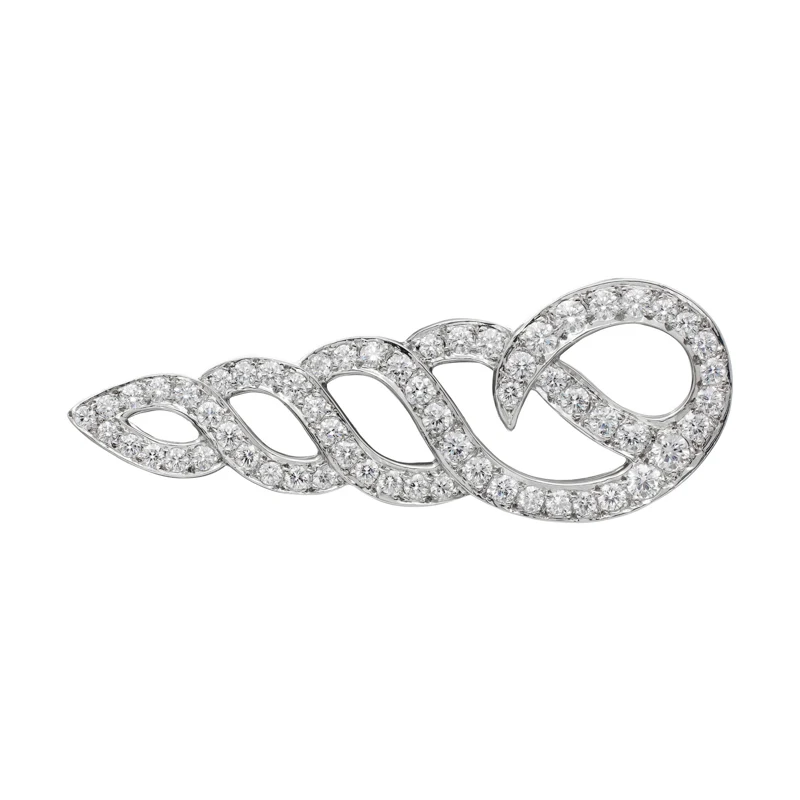 Platinum and Diamond Brooch