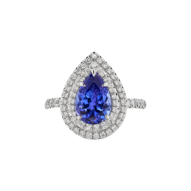 Platinum, Tanzanite and Diamond Soleste Ring