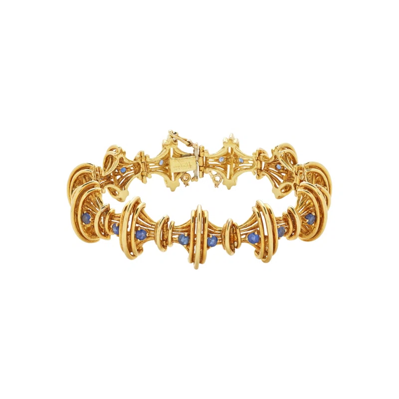 Gold and Sapphire Bracelet