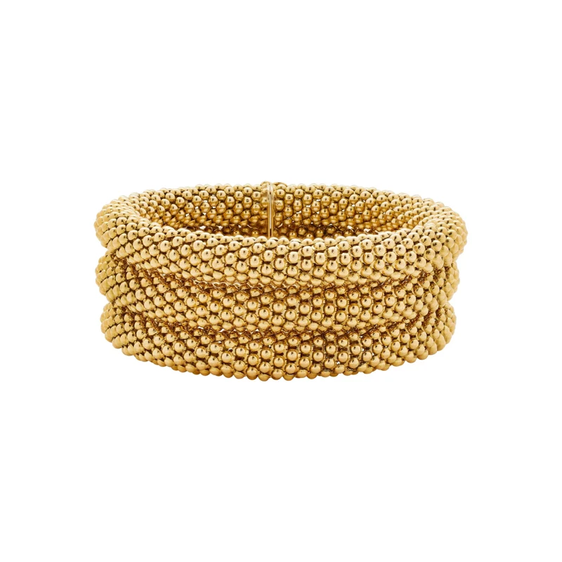 Vintage Gold Three Row Bracelet
