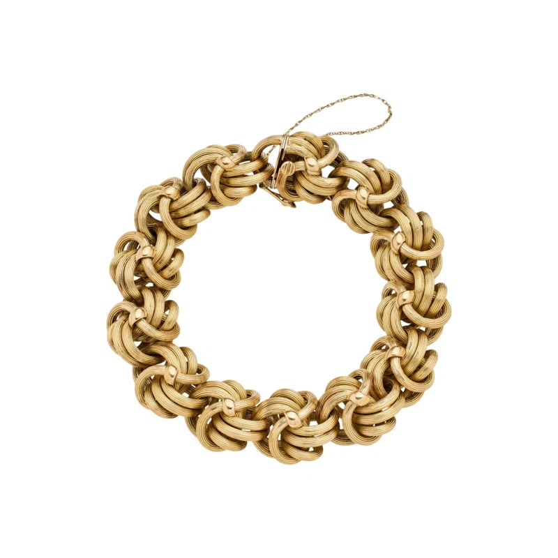 Vintage Gold Byzantine Bracelet