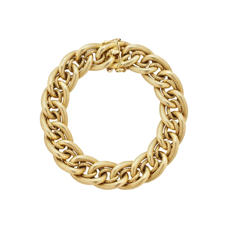 Vintage Gold Link Bracelet 
