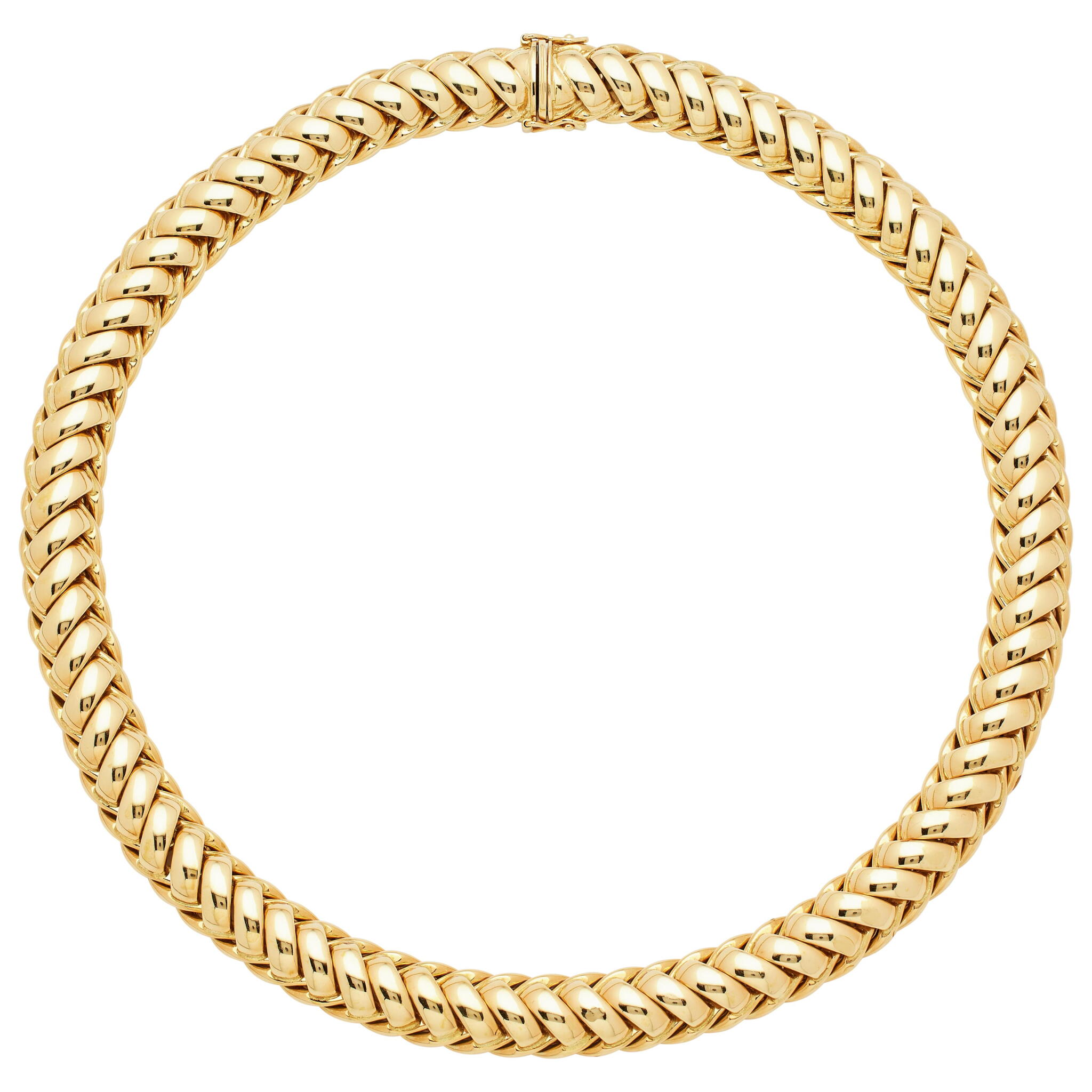 Vintage Gold Link Necklace  — view 1